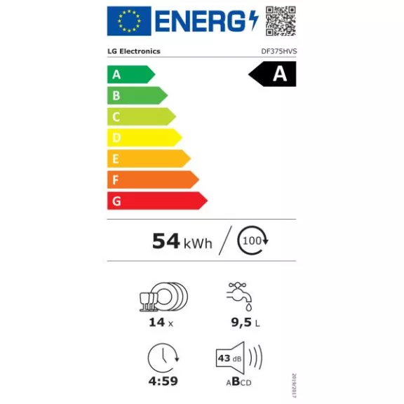 LG DF375HVS Mosogatógép