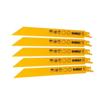   DEWALT DT2353-QZ Orrfűrészlap, 203mm, 5db, fém, 3-8mm, kettősfém