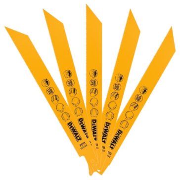   DEWALT DT2354-QZ Orrfűrészlap, 203mm, 5db, fém, 3mm, kettősfém