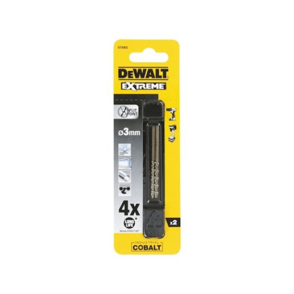 DEWALT DT4902-QZ Fémfúrószár, HSS-E, 3mm, ipari kobalt, 2db