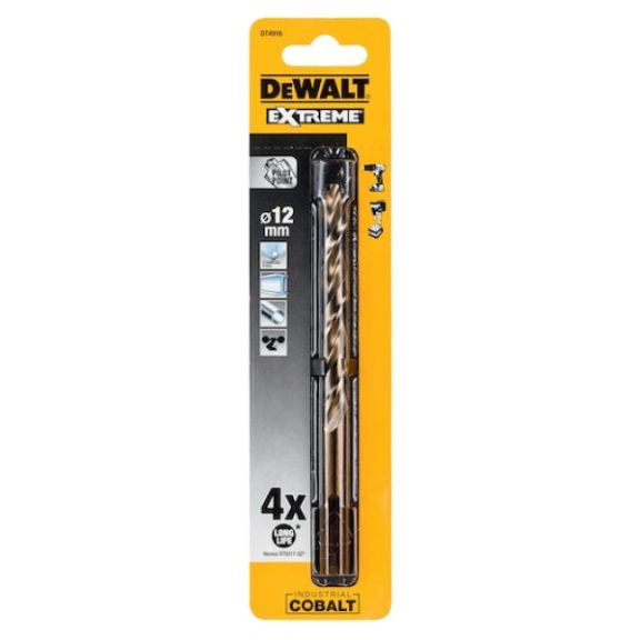DEWALT DT4916-QZ Fémfúrószár, HSS-E, 12mm, ipari kobalt
