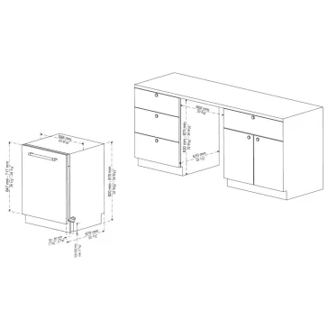 Evido Aqualife 60i DW65I.2 Beépíthető mosogatógép
