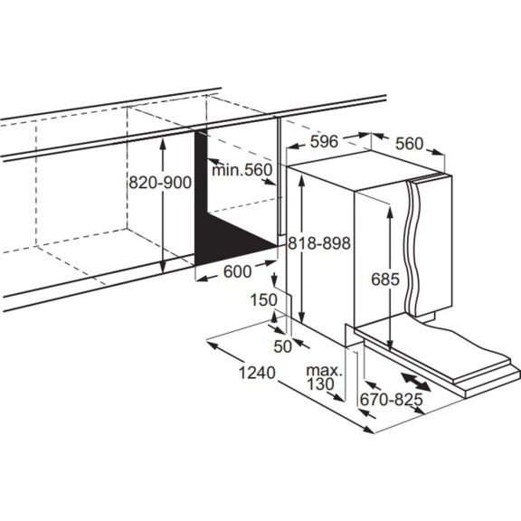 Electrolux EEG88700W Beépíthető mosogatógép