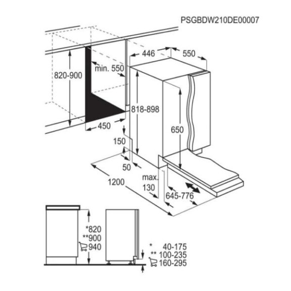 Electrolux EES42210L Beépíthető mosogatógép