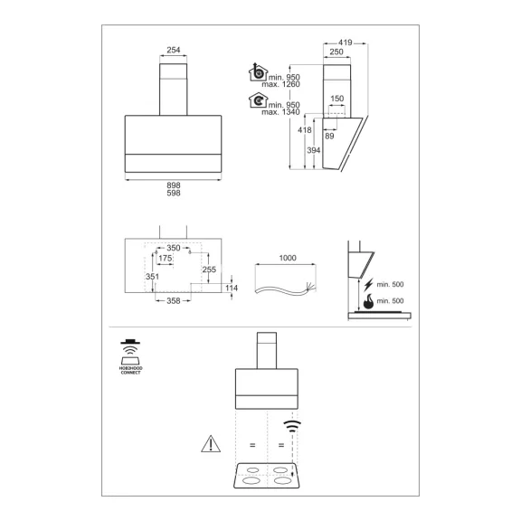 Electrolux EFV729K Fali döntött páraelszívó Electrolux EFV729K Fali döntött páraelszívó