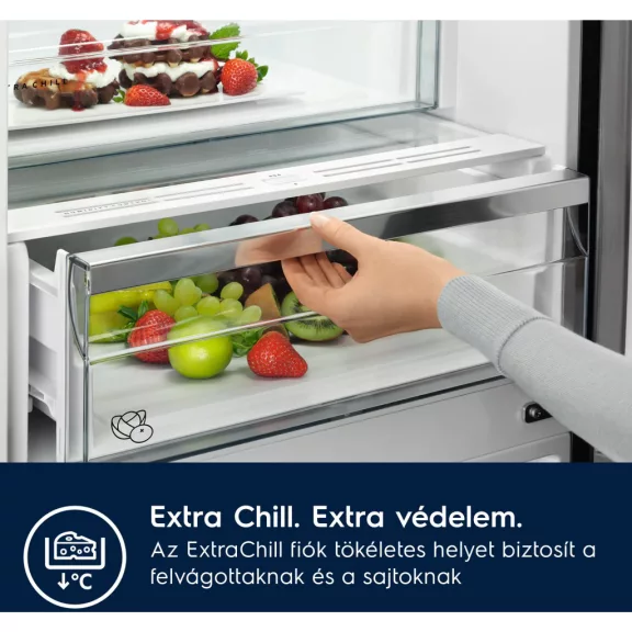 Electrolux ENA7CE19S Beépíthető alulfagyasztós hűtőszekrény