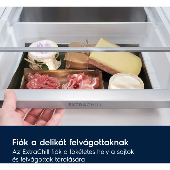 Electrolux ENA7CE19S Beépíthető alulfagyasztós hűtőszekrény