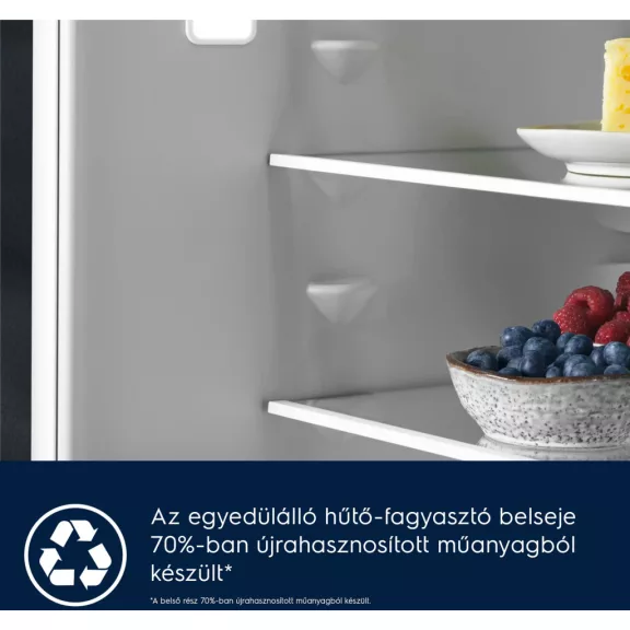 Electrolux ENA7NE18S Beépíthető alulfagyasztós hűtőszekrény