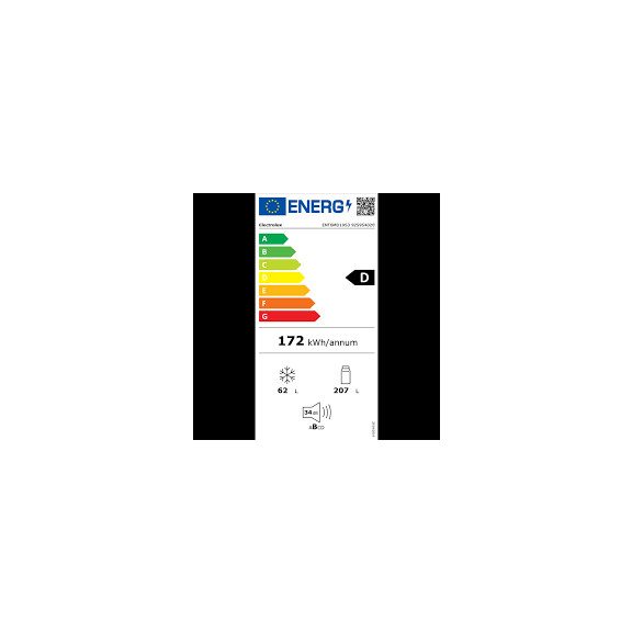 Electrolux ENT6MD19S3 Beépíthető Alulfagyasztós hűtőszekrény