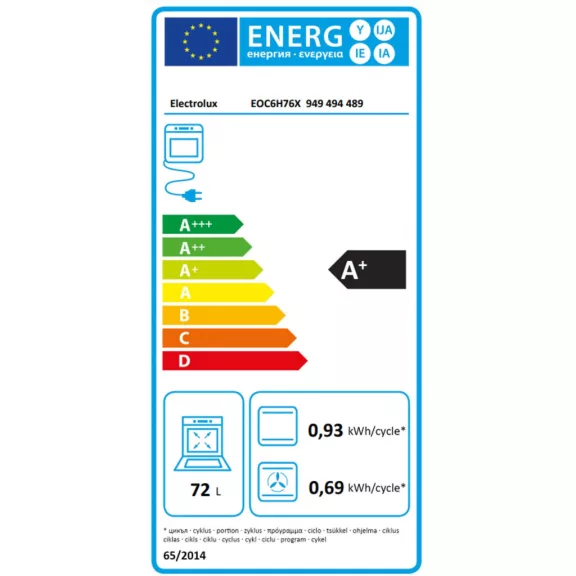 Electrolux EOC6H76X Beépíthető sütő