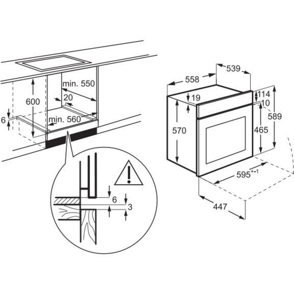 Electrolux EOD5F70BX Beépíthető sütő
