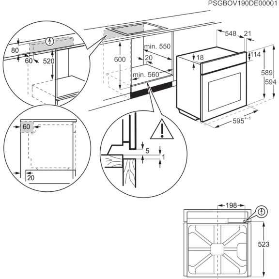 Electrolux EOD5F71Z Beépíthető sütő