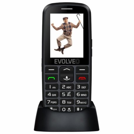 Evolveo Easyphone EP-550 Senior Mobiltelefon, Fekete