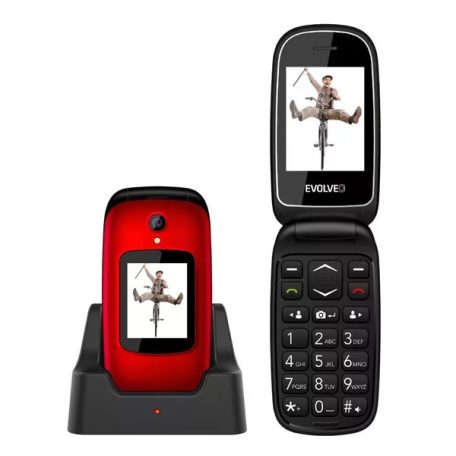 Evolveo EasyPhone FD EP700 Mobiltelefon piros