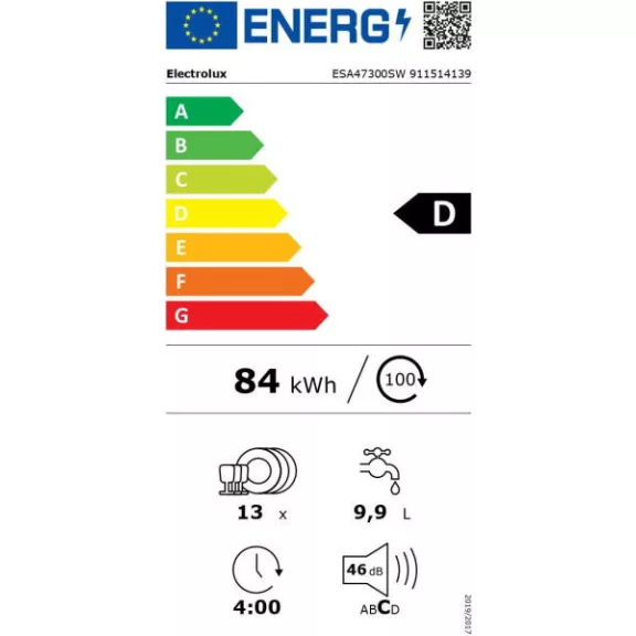 Electrolux ESA47300SW mosogatógép