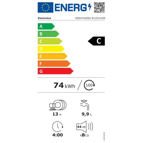 Electrolux ESS47420SX SatelliteClean Szabadonálló mosogatógép