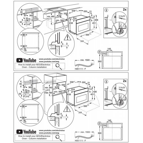 Electrolux EVM9E2XT Beépíthető kompakt sütő