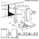 AEG FSE72537P Beépíthető keskeny mosogatógép
