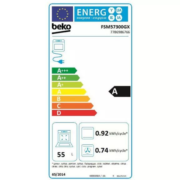 Beko FSM-57300 GX Kerámialapos tűzhely