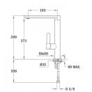 Teka Formentera FO 915 álló mosogató csaptelep, 62.915.02.00