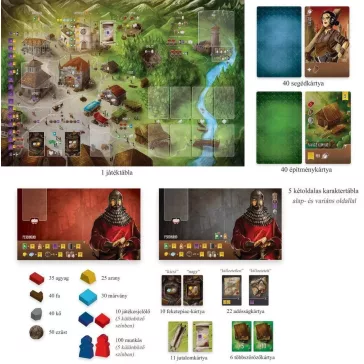   Garphill Games A nyugati királyság építőmesterei társasjáték (GGAWK)