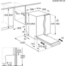 AEG GI7212A2SN Beépíthető mosogatógép