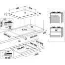 Whirlpool GOFL 629/S Beépíthető gázfőzőlap