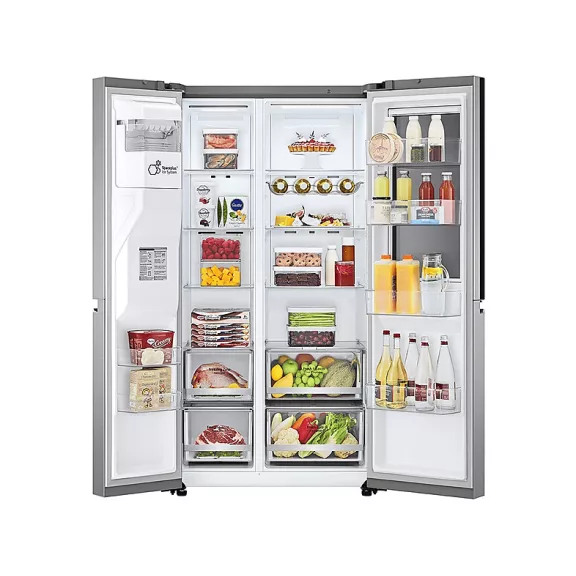 LG GSXV80PZLE Side by Side Hűtőszekrény, Hamvas ezüst