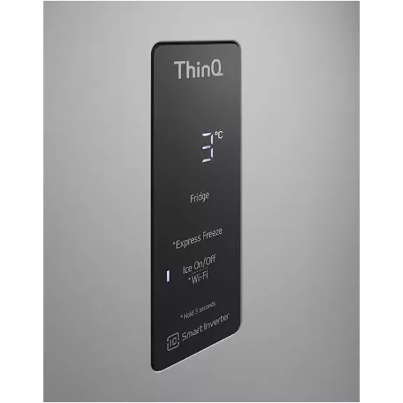 LG GTBV44PYBKD No Frost felülfagyasztós hűtőszekrény, inox