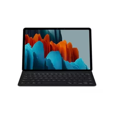   Samsung TAB S7 billentyűzetes flip tok mobil eszközhöz, QWERTY, fekete (EF-DT630BBGGDE) Csomagolássérült