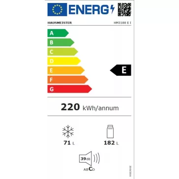 Hausmeister HM 3188 E I Alulfagyasztós hűtőszekrény