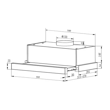 Beko HNT63322BH Beépíthető teleszkópos páraelszívó