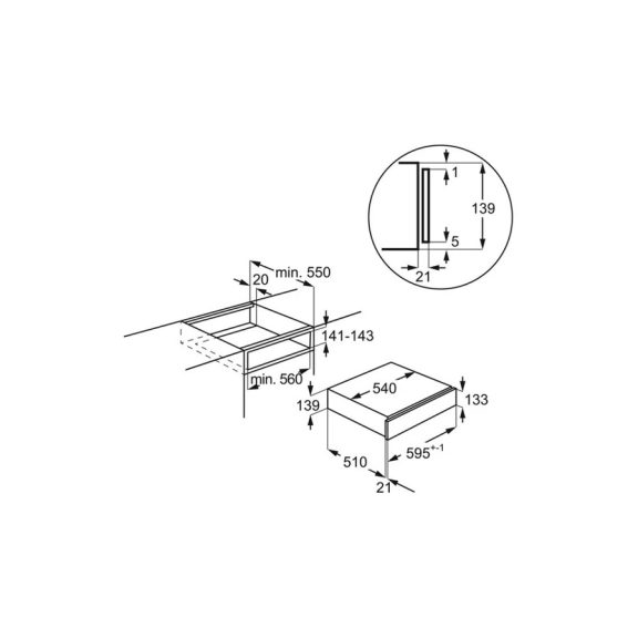 Electrolux KBV4X Vákuumozó fiók