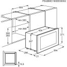 Electrolux KMFE172TEX Beépíthető mikrohullámú sütő