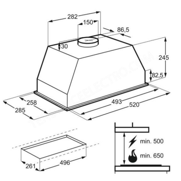 Electrolux LFG525S Rejtett páraelszívó