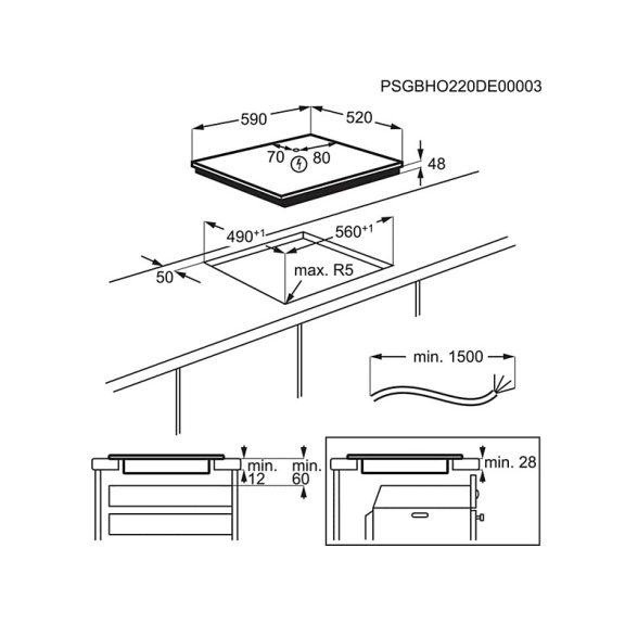 Electrolux LIB60420CK Beépíthető indukciós főzőlap