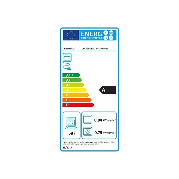Electrolux LKK560232X SteamBake kombinált tűzhely