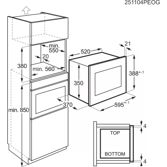 Electrolux LMS4253TBK Beépíthető mikrohullámú sütő