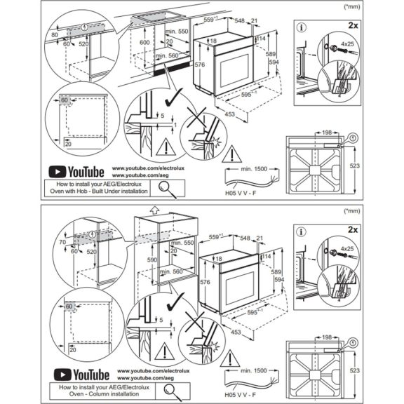 Electrolux LOE8P38Z Beépíthető sütő