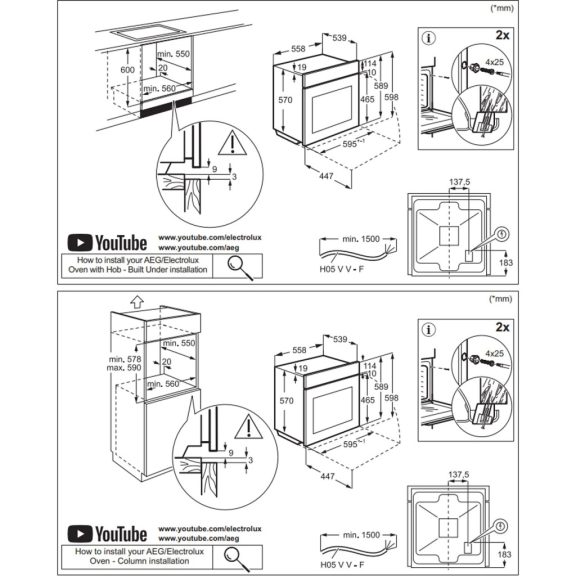 Electrolux LOF4P06BK SurroundCook beépíthető sütő