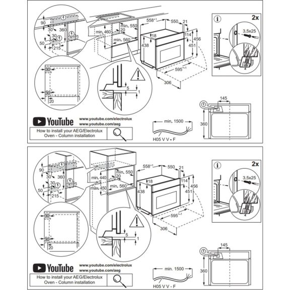 Electrolux LVL9E2XZ Beépíthető kompakt sütő