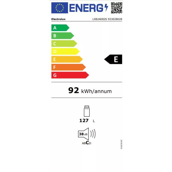 Electrolux LXB2AE82S Beépíthető hűtőszekrény