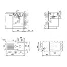 Teka Lugo 60 B TG Metál szürke gránit mosogatótálca