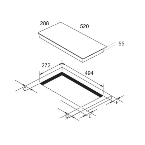 Midea MVC 301 Beépíthető kerámia főzőlap