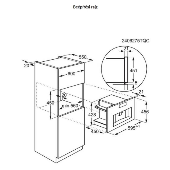 AEG NKC9N8T Beépíthető kávéfőző