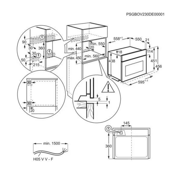 AEG NKK9N82KB Beépíthető kompakt sütő