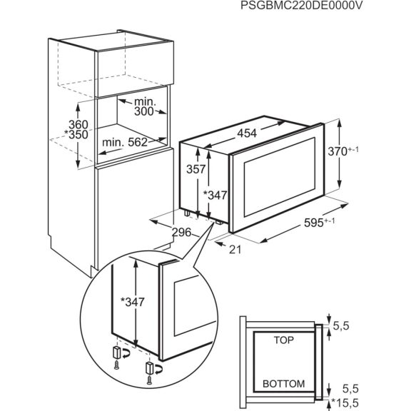 AEG NMB6S171SB Beépíthető mikrohullámú sütő