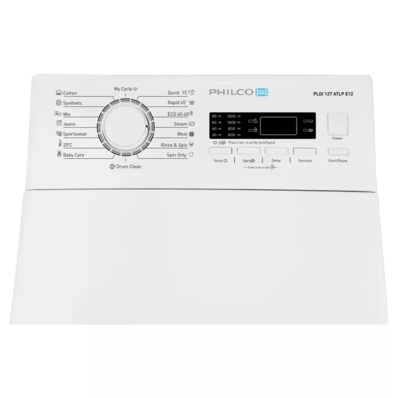 Philco PLD 127 ATL E12 Felültöltős mosógép, PLDI 127 ATL E12