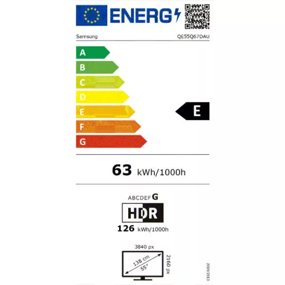 Samsung QE55Q67DAUXXH QLED 4K Smart Televízió