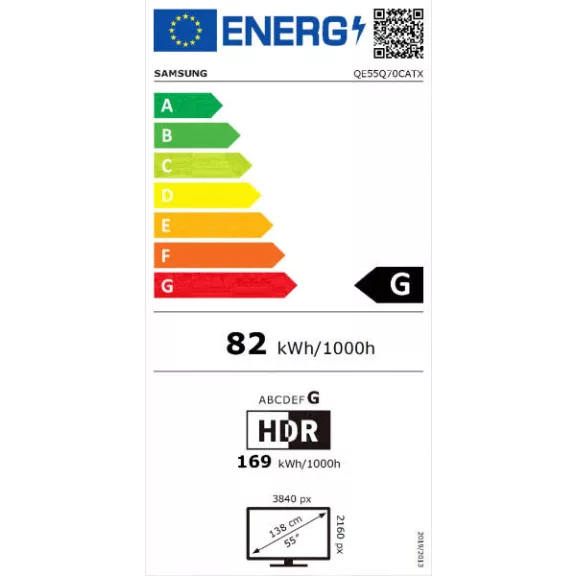 Samsung QE55Q70CATXXH Ultra HD Smart QLED Televízió